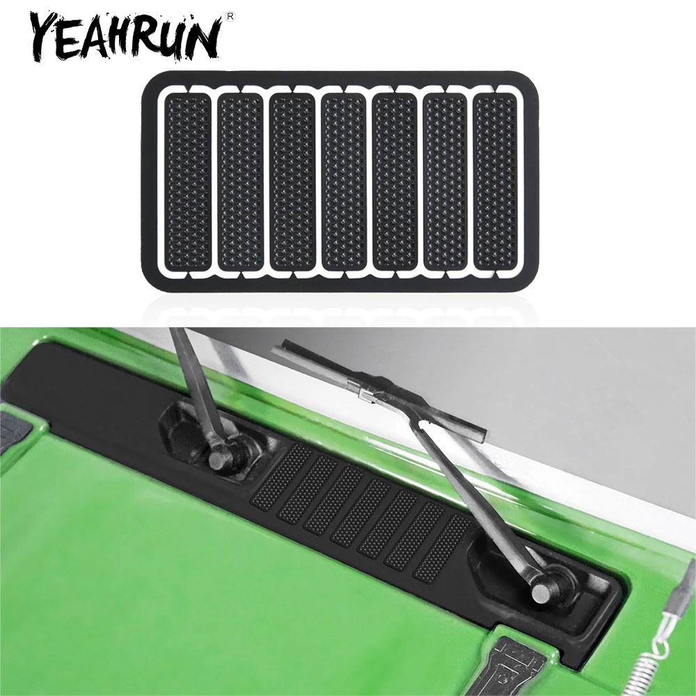 YEAHRUN Stainless Steel Simulation Hood Vent Louvre Intake Grille Cover for Axial SCX6 1/6 RC Crawler Car Decoration Parts