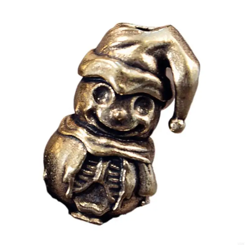 Sneeuwpop kralen voor het maken unieke charmeaccessoires en paracord-liefhebberuitrusting gat artistieke Y166