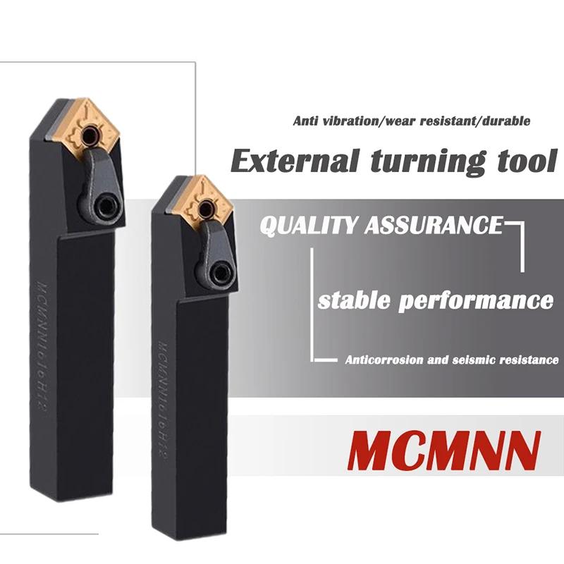 

1PCS MCMNN1616H12-80 MCMNN2020K12-100 MCMNN2525M12 MCMNN3232P12 External Turning Tools Holder MCMNN CNC Lathe Cutter For CNMG