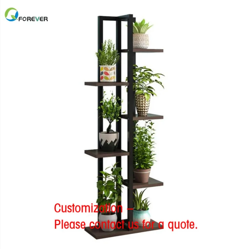 custom.Multi Layer Flower Stand Racks Balcony Flower Pot Stand