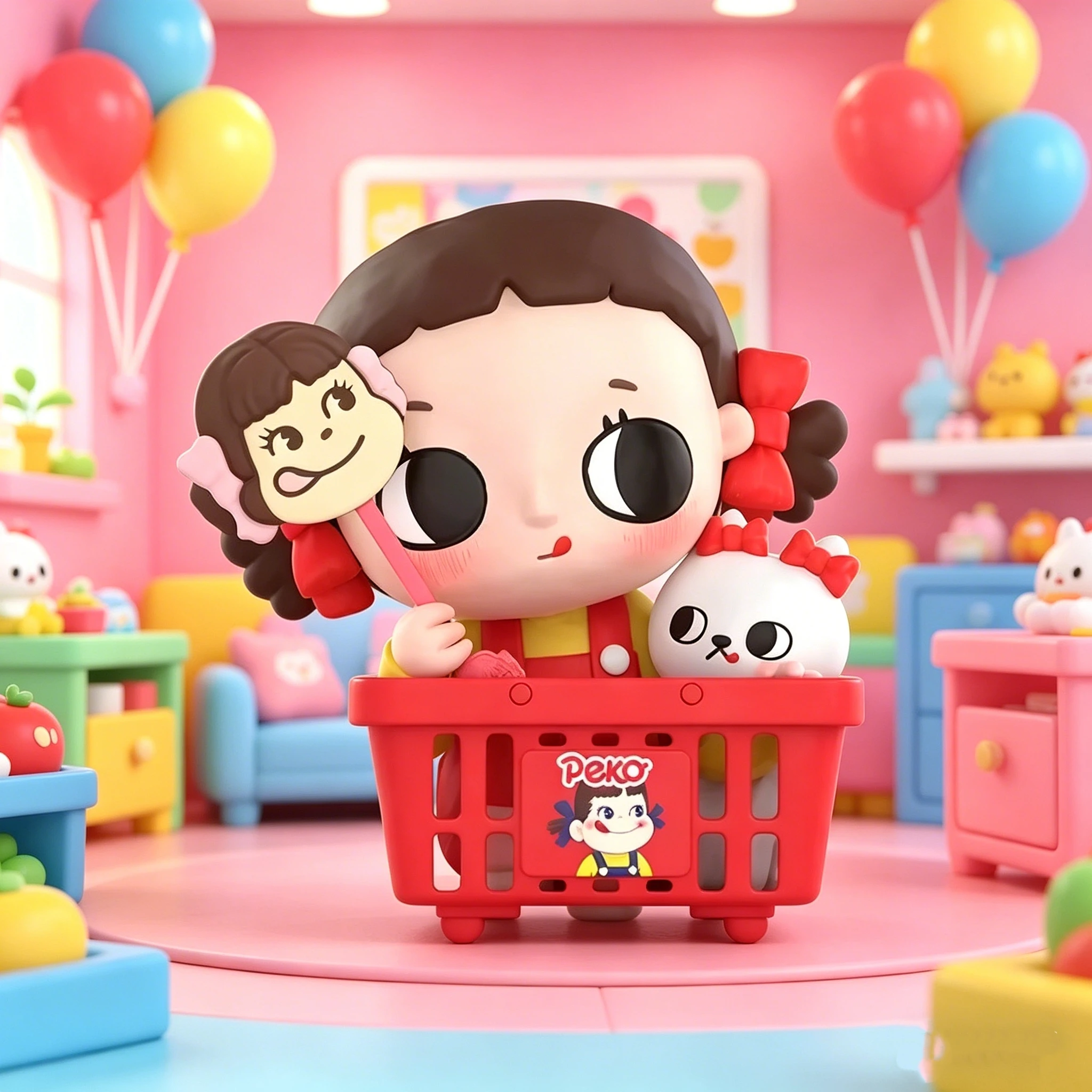 

POP MART Nyota Peko Anime Figure Doll - Mystery Blind Box Series Collection - Desktop Ornaments - Guess Bag
