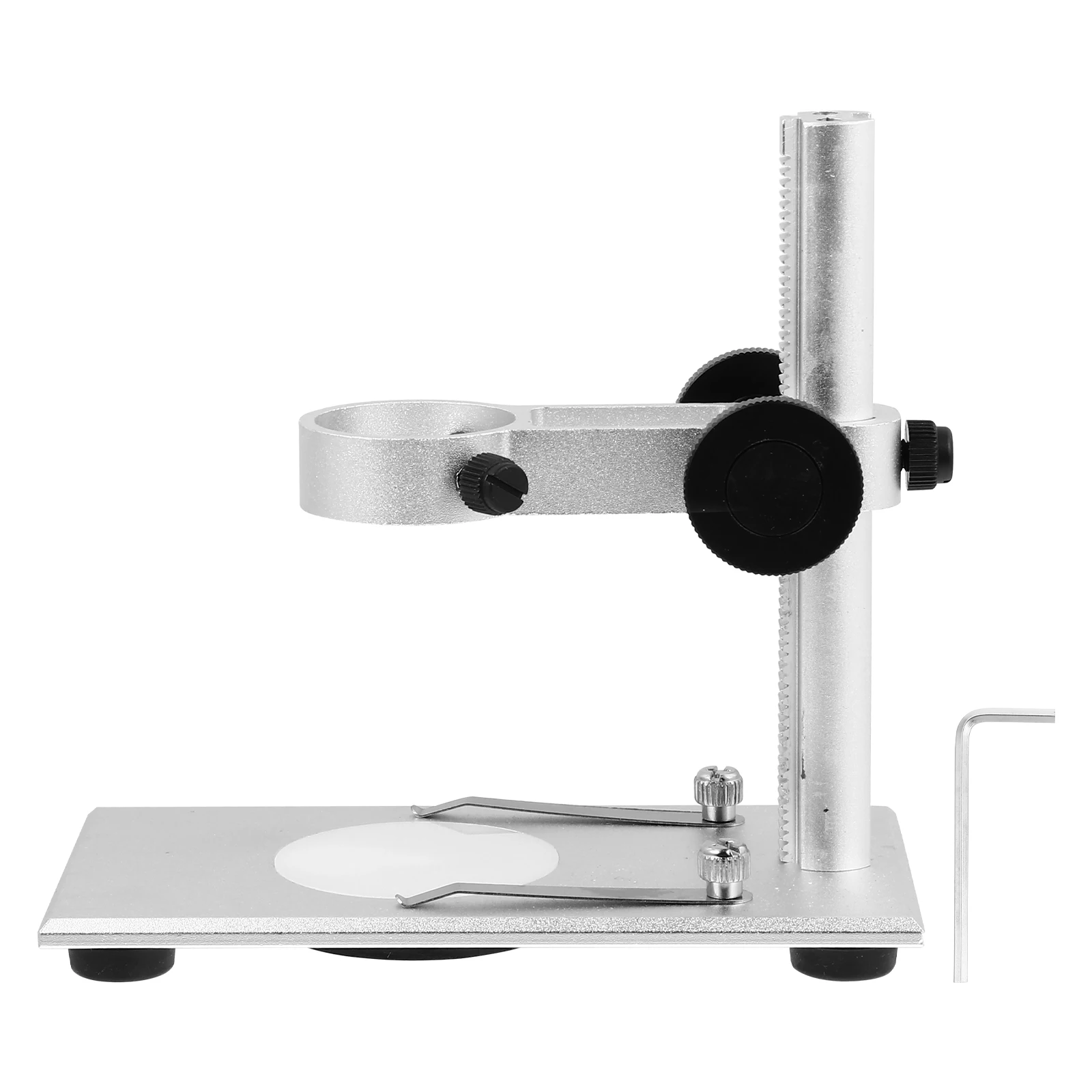 

Aluminum Alloy Holder Bracket for Microscope St Stable Microscope Holder Precision Observation Rotation Base Support