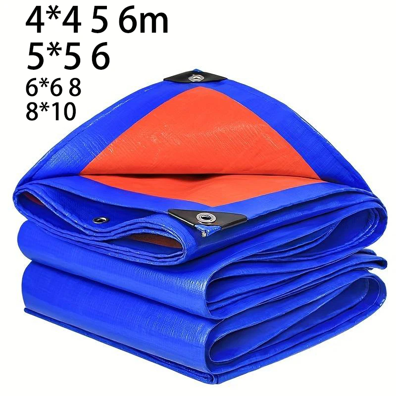 

Thick Large Tarp 3*5 4*4 5×5 6*6 8×8 10 12 Outdoor Waterproof Tarpaulin Canopy Rain Shade Cover Awning Tent Camp Garden Beach