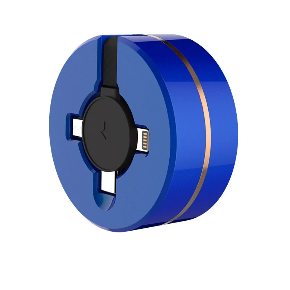 66w Super Fast Charging One-to-three Retractable Data Cable Mobile Phone Three-in-one Charging Cable