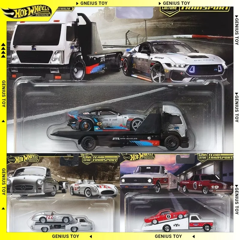 Hot Wheels Premium Car Culture 2026Team Transport #89 #90 #91 Ford Mustang Benz Chevrolet 1:64 Diecast Alloy Car Collectible