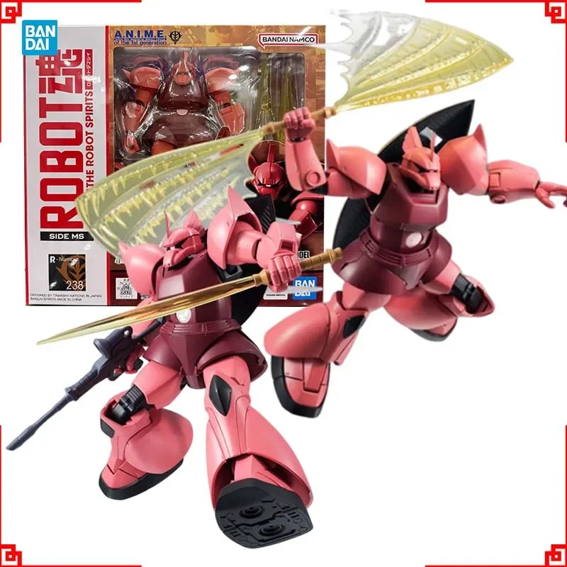 

Bandai Gundam Model Kit Roboto Spirits Gelgoog Char Custom Anime Figure Gunpla Building Kit Action Figures Toys For Boys Gift