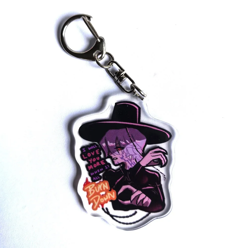 Anime  Demon Hunters Kpop Rumi Mira Zoey Keychain Cosplay Men Women Group Idol Cartoon Character Pendant Keychain