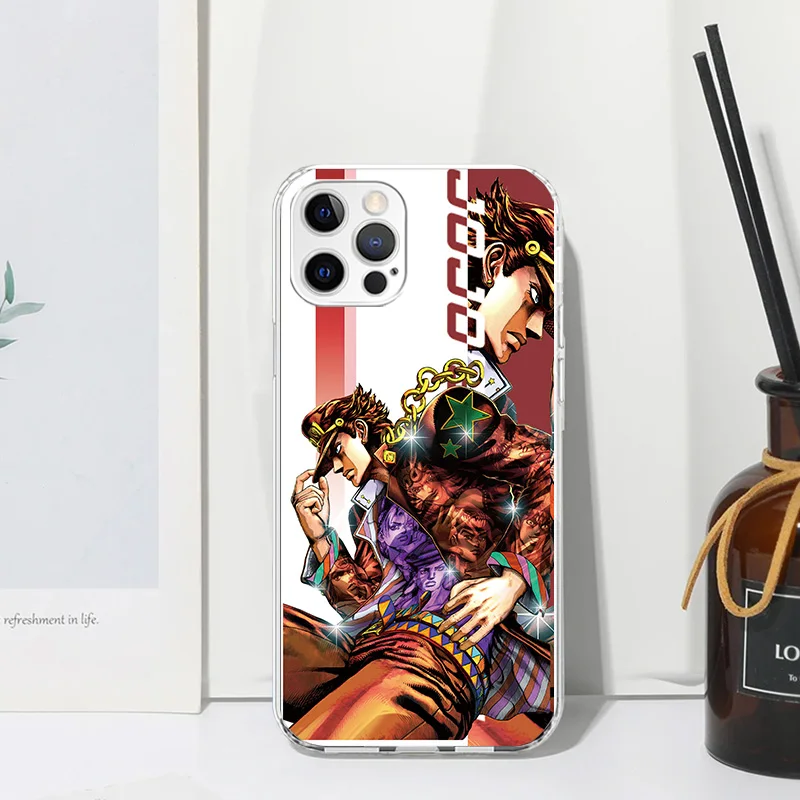 JoJo Bizarre Adventure Anime Phone Case For Iphone 16 15 14 13 Pro Max 12 Mini 11 X Xr Xs 7 Plus 8 + Se 2020 Art Fundas Back Cov