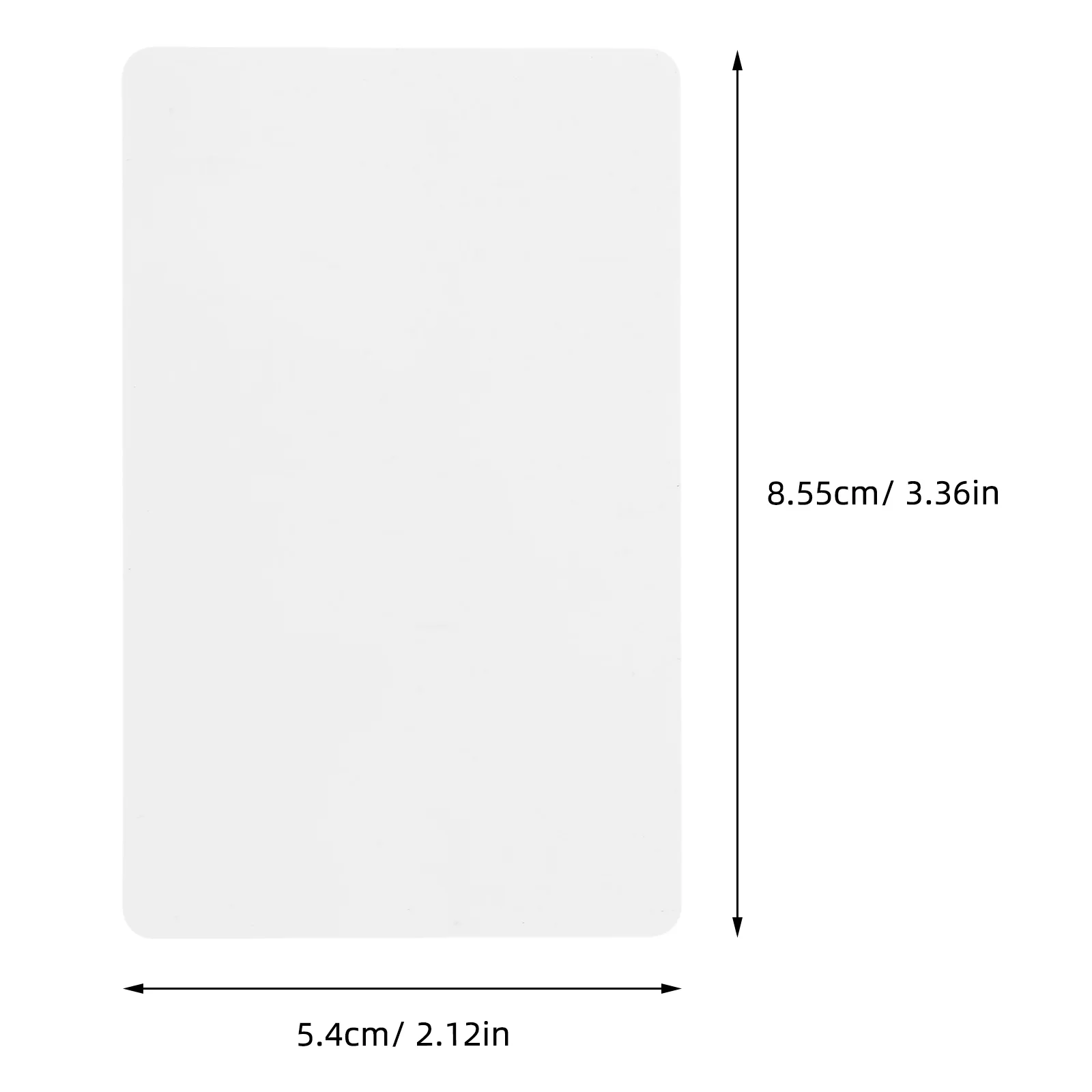 50pcs Brand New Blank PVC Card Without Chip White Plastic Blank ID Card Available For Thermal Card Printer ID Badge