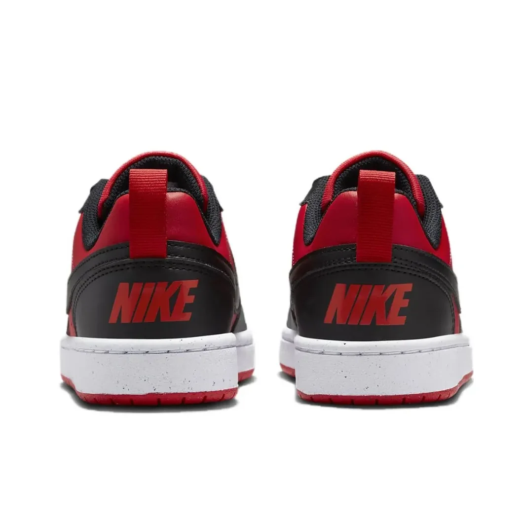 Nike Court Borough Low 2 GS Sneakers Scarpe casual indossabili comode per giovani Scarpe casual classiche di tendenza retrò Nero Rosso