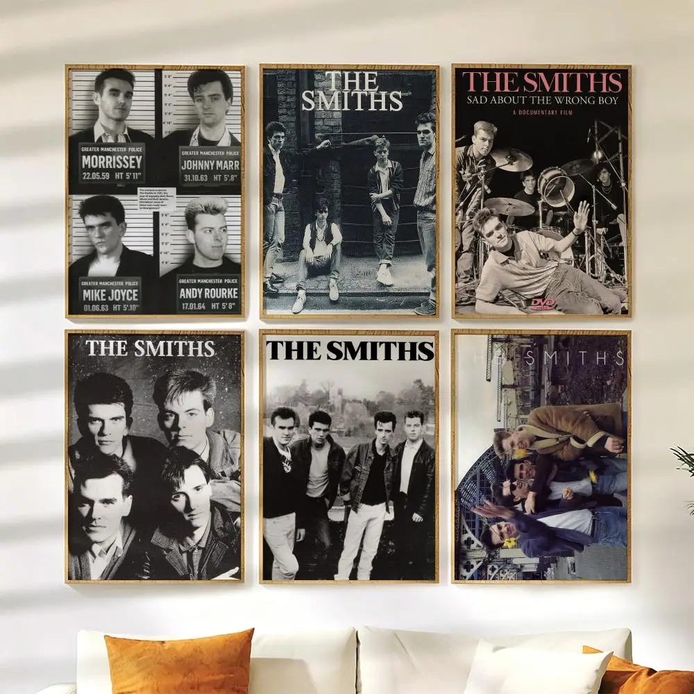 The S-SMITHS Band Poster Wall Stickers HD Painting Self Adhesive Art Decals for Bedroom Living Room Home Decor