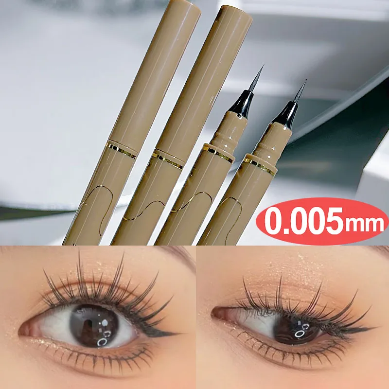 Eyeliner liquido liscio opaco Ultra-sottile impermeabile senza sbavature duraturo asciugatura rapida matita per ciglia inferiore occhi cosmetici per il trucco