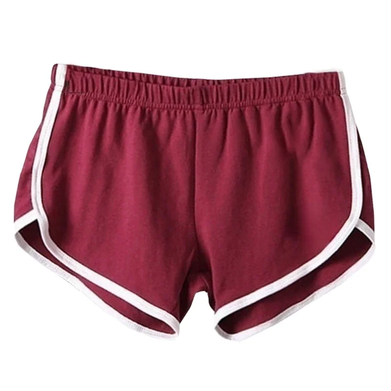 Short de sport pour femmes, couleur bonbon, Anti-vide, slim, décontracté, taille élastique, plage, pantalon court