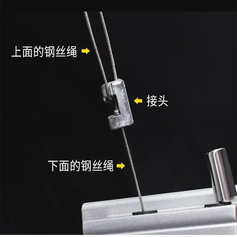 50M/100M 304 스테인레스 스틸 와이어 로프 소프트 낚시 리프팅 케이블 7*7 빨랫줄 1mm/1.5mm/2mm