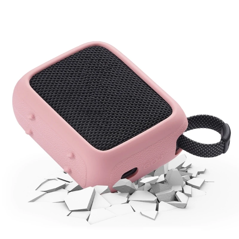 غطاء حافظة من السيليكون لمكبر الصوت المتوافق مع البلوتوث GO4 غطاء كامل مقاوم للغبار وغطاء حماية سميك