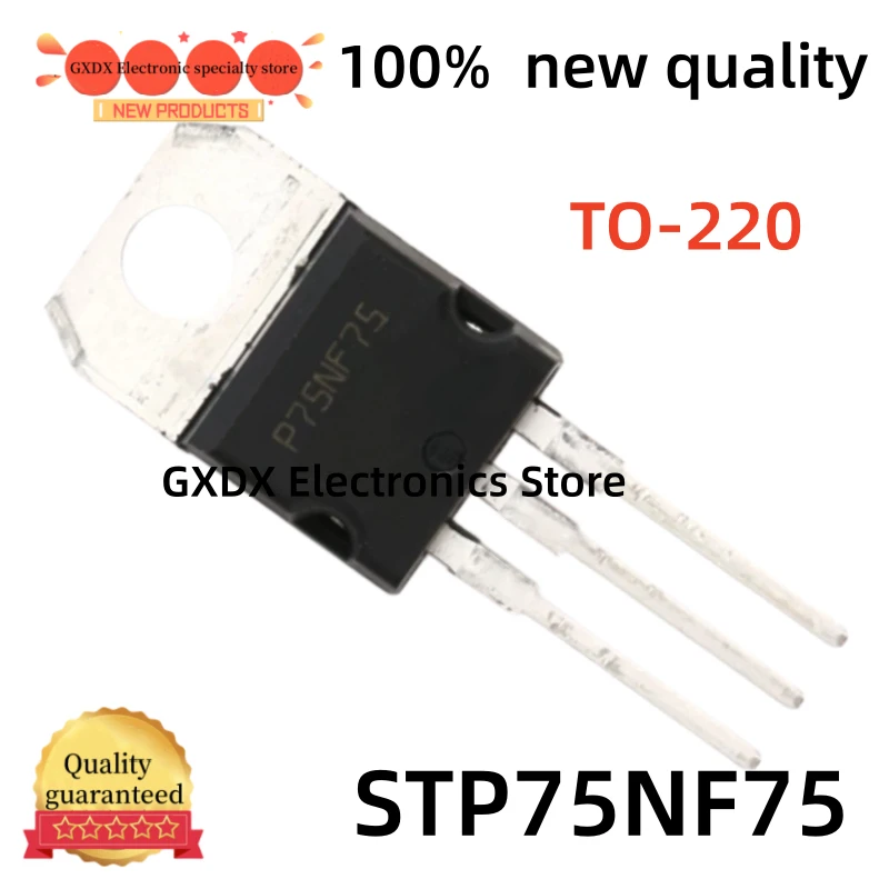 10-20-30-50 pcs/lot 100% new original TO220 STP75NF75 P75NF75 75N75 TO-220 MOS FET 75V 75A imported