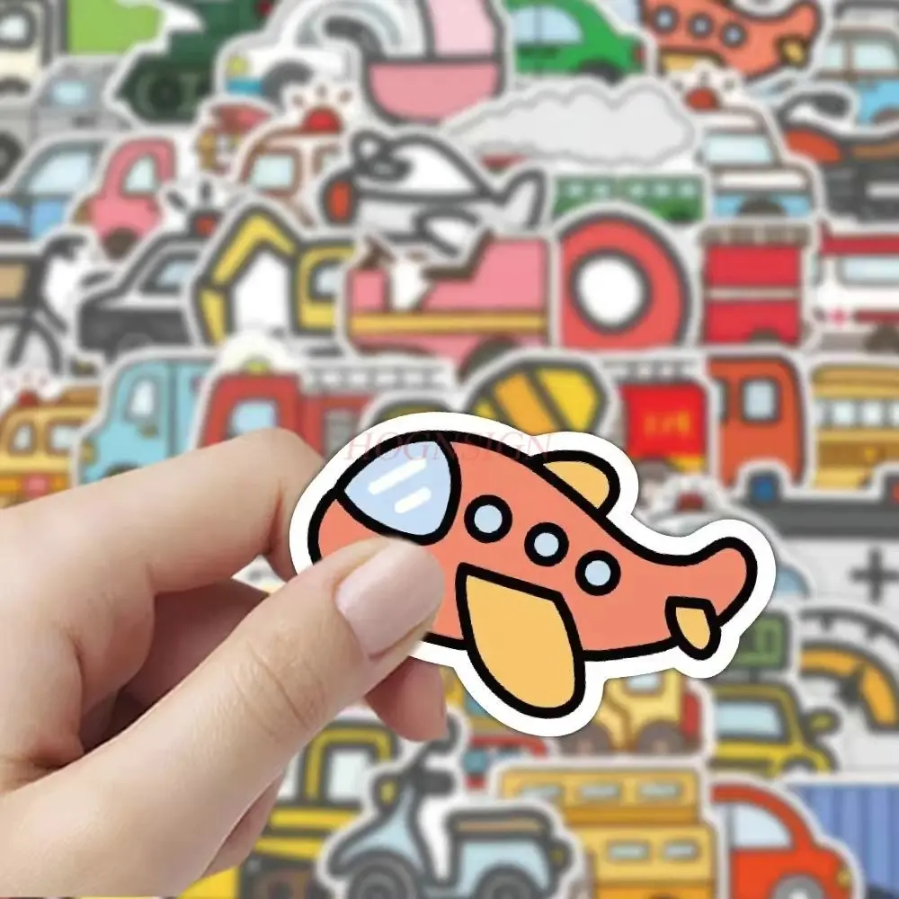 

1 комплект, транспортные наклейки с мультяшными граффити, креативные забавные наклейки для ноутбуков, декоративные наклейки для мобильного счета