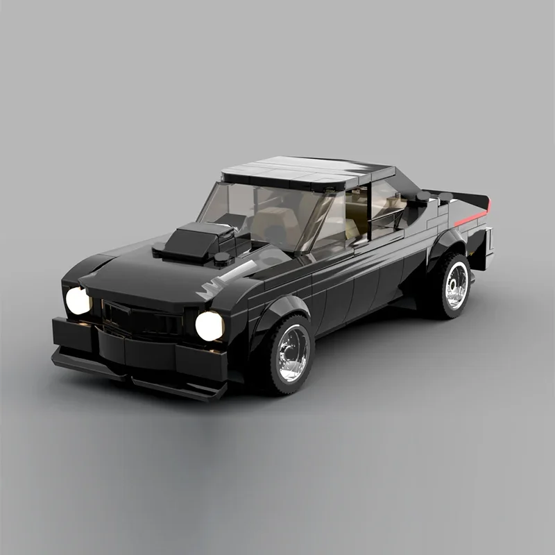 

Speed Racing Car Model MOC Building Bricks Black Two-Door Sports Car Modular Technology Gifts Holiday Assemble Children Toy Suit