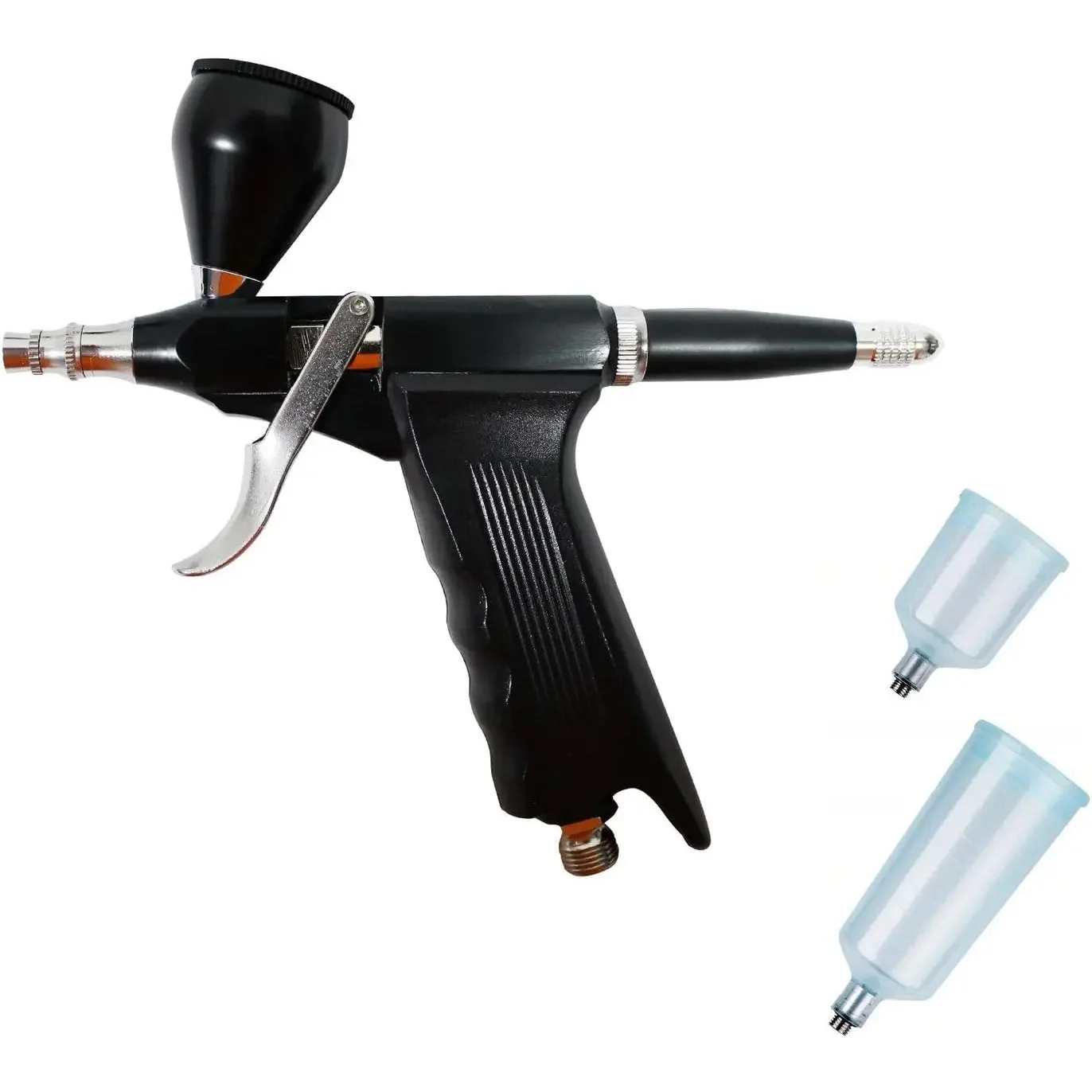 JOYSTAR 9cc/20cc/40cc Cup Pistol Trigger Control Airbrush Single Action Gravity Feed Air Paint Spray Gun for Nail Tool Tattoo