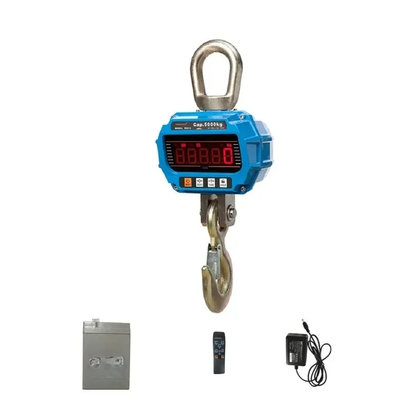 5000Kg/3000Kg Digital Hanging Crane Scale Portable Crane Scale Heavy Crane Scale LCD Industrial Hook Scales