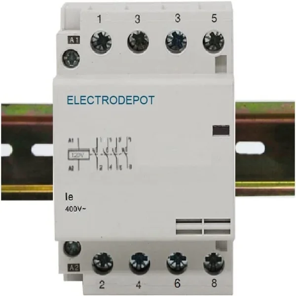 

Modular 40a Silent Contactor No 4 Pole 120v Coil 30a, 40amp, 50a Din Rail Brand New Original Spot Plc
