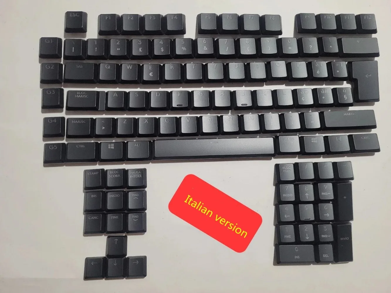 New backlit keycaps with EU US JP layout compatible with Logitech G913 G813 G815 G915 TKL mechanical keyboard view 4