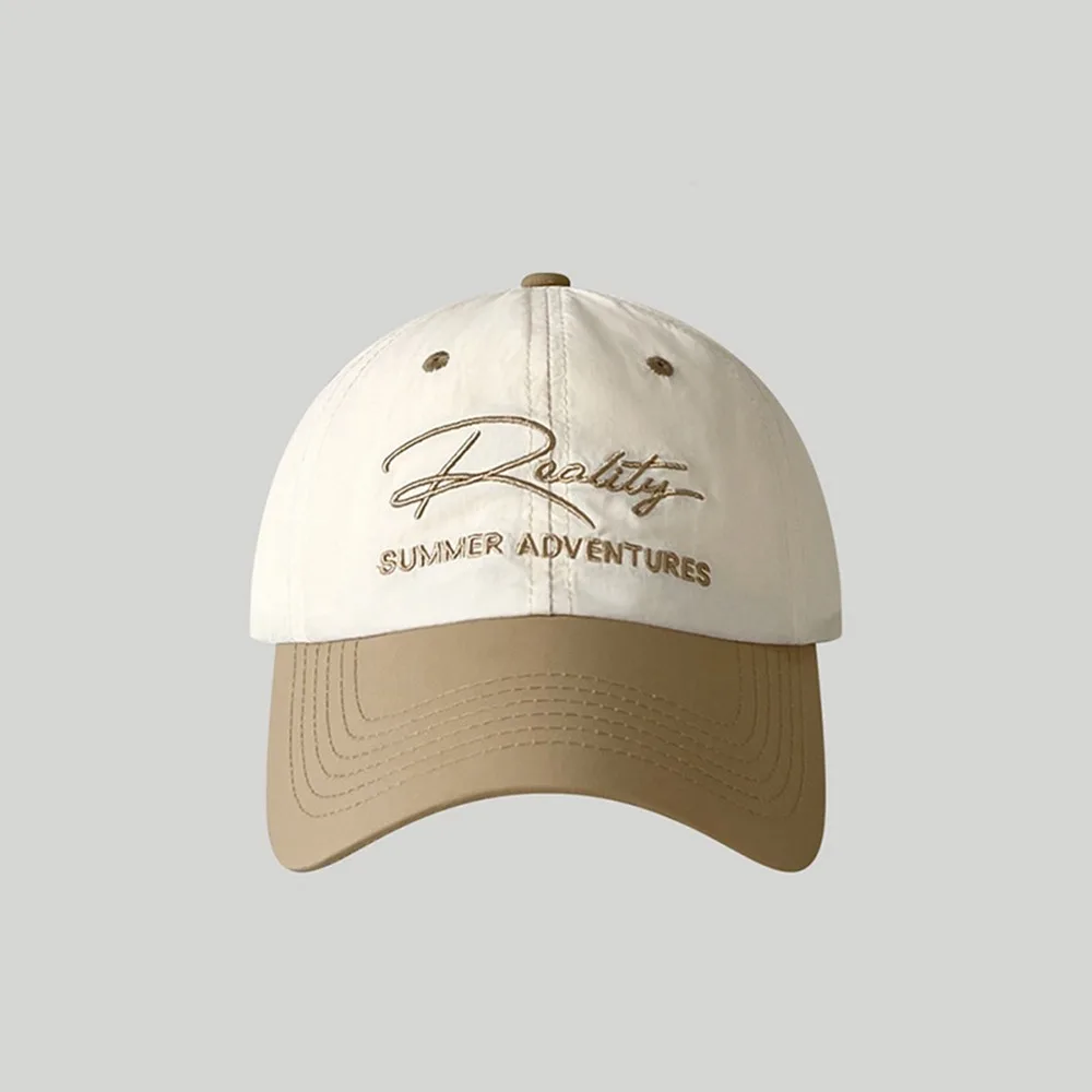 

Apparel Accessories Embroidered Embroidery Baseball Cap Nylon Retro Letter Baseball Hat Quick Drying Peaked Cap Sun Hat Sports