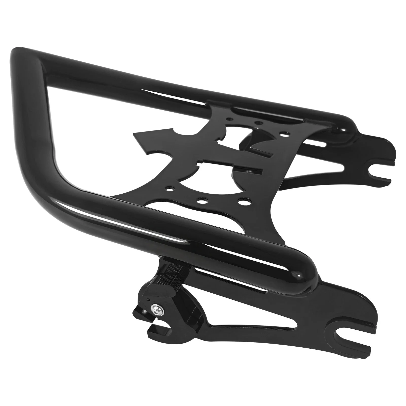 Black Chrome Detachable Luggage Rack for Harley Touring Models 2009-2025 Street Glide Road Glide Electra Glide Road King