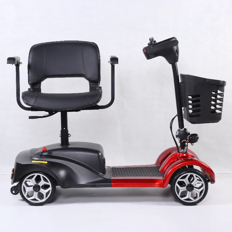 Send disabled elderly second-hand portable 4-wheel folding electric scooter with seat