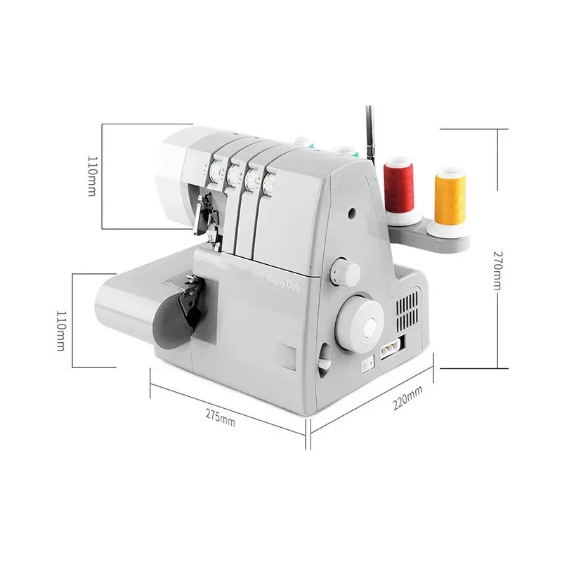 

14HD854 Household Overlock Sewing Machine 2/3/4 Thread Overlock Sewing Machine 220V with Secret Overlock Sewing Seaming Machine