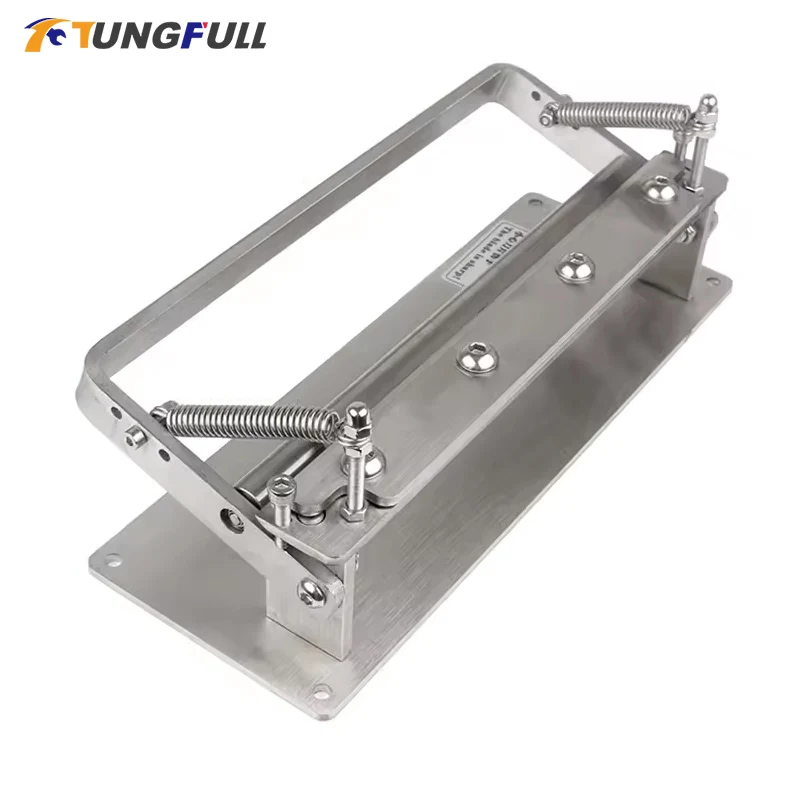 304 Stainless Steel Craft Leather DIY Manual Cutting Peeler Rolling Bearing Tools 100mm 200mm Leather Splitter Cutting Machine