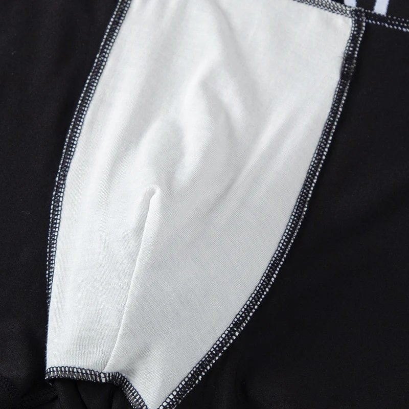 4/10 Herren Jugend Vier Jahreszeiten Schwarze Einfarbige Trendige Elastische Taille Buchstaben-Flachkanten-Shorts Sport Quadrangle-Shorts – Detail 17