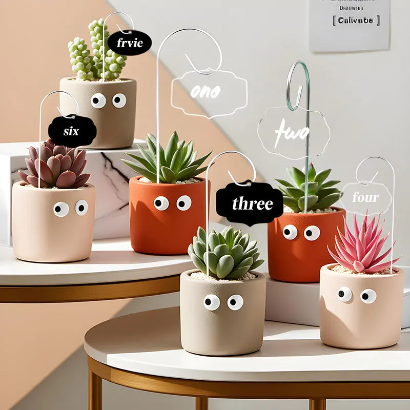 New multi-style outdoor acrylic garden waterproof plant stakes labels for seeds and flowers