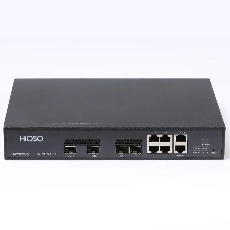 

HA7302VD без модулей PON 2PON EPON OLT Коробка для пиццы Тип 2 порта работает с различными брендами и поддержкой стандарта CTC