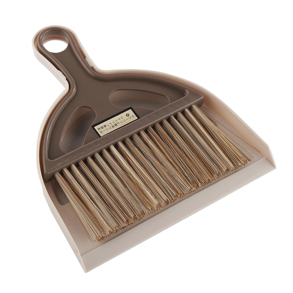 

Broom Dustpan Set Neat Cleaning Kit Tool Convenient Storage Brush Desktop Lasting Use