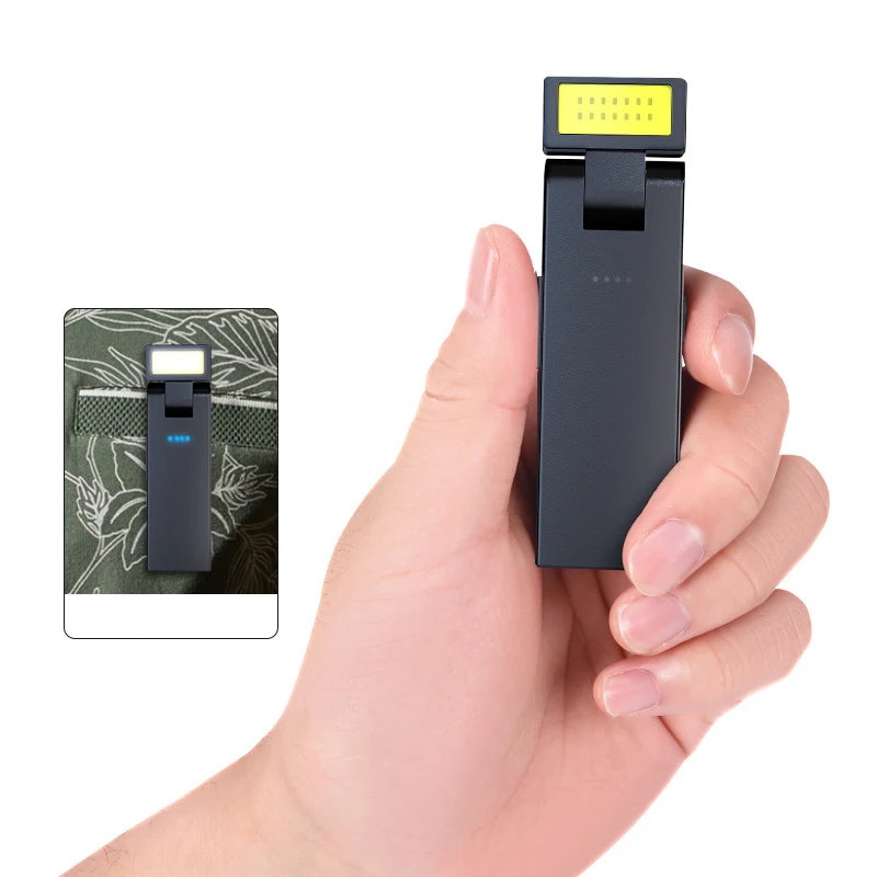 Magnetic Work Light Rechargeable COB Flashlight Suitable for Night Work Emergency Lamp Night Light Small Car Lamp
