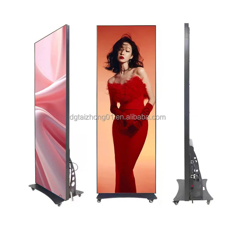 لوحة الإعلانات تأجير شاشة LED عالية الوضوح P2 P2.5 شاشة ملصق لافتات رقمية شاشة LED للإعلان الدائم