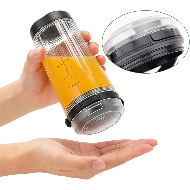 N85R-For Ninja Blast Portable Blender 18 Oz Replacement Lid Set Leakproof Sip Seal Spout Dishwasher Safe Blending Vessel