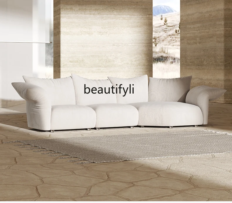 Sofa Simple Modern Living Room Single Double Three-Seat Italian Minimalist Light Luxury Leisure Designer