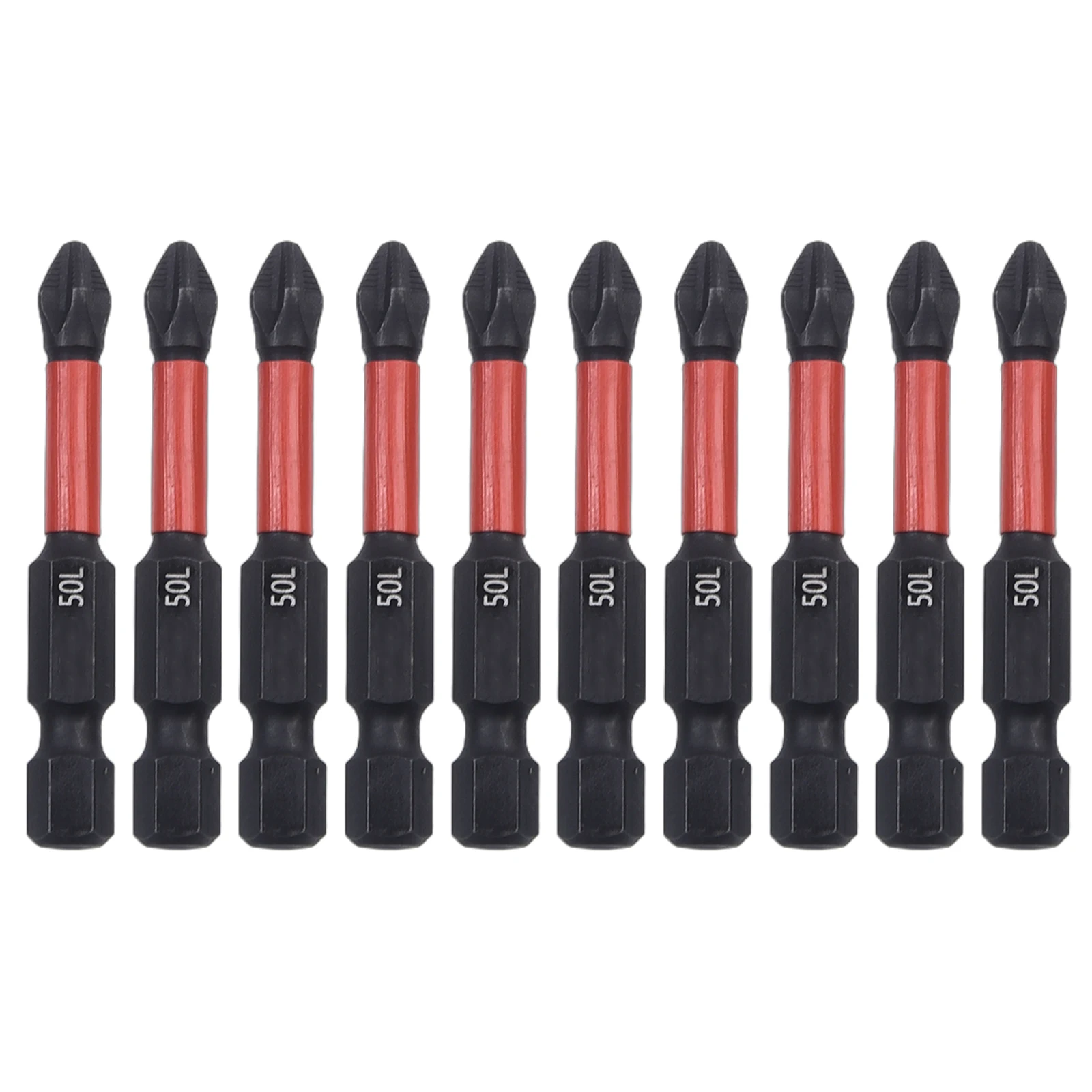 10 Pack Screwdriver Bit Set Alloy Steel Mm Total Length Standard And Versatility Applications For Home Assembly