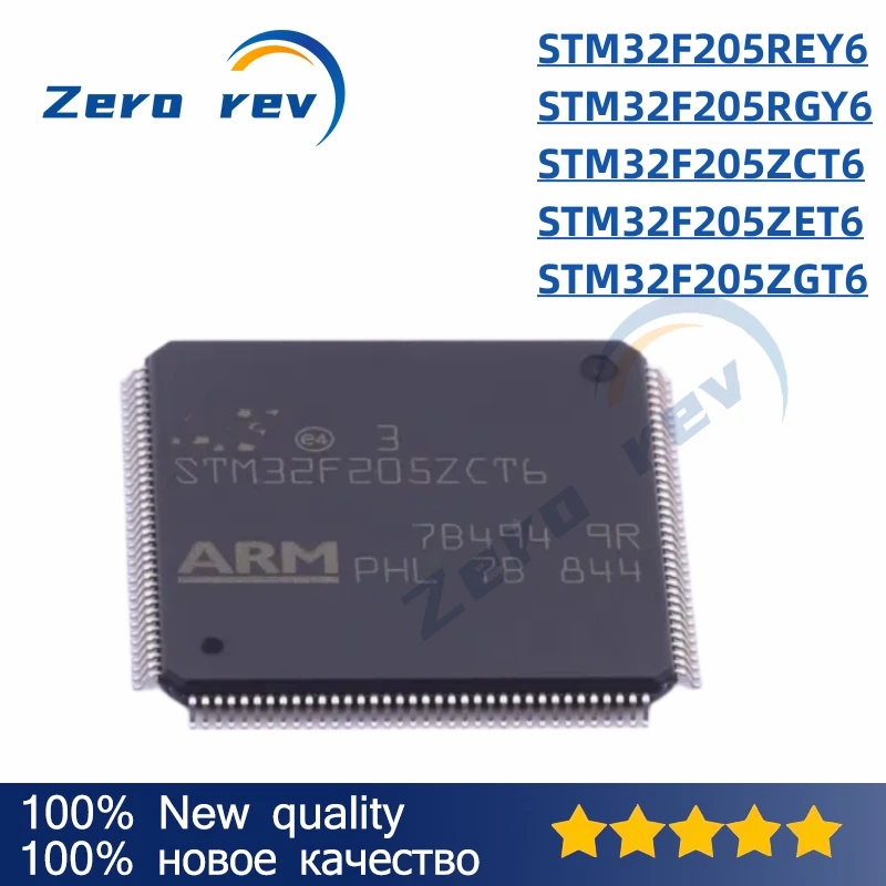 

1Pcs 100% New STM32F205REY6 WLCSP-64 STM32F205RGY6 VFBGA-64 STM32F205ZCT6 STM32F205ZET6 STM32F205ZGT6 LQFP-144