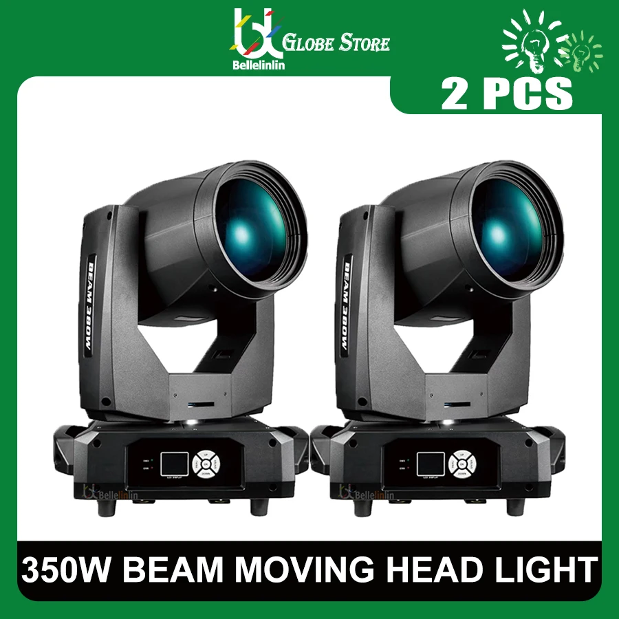 

0 Tax 2Pcs New 17R 350W Waterproof Beam Moving Head Light IP65 DMX512 Sound Control DJ Disco Music Party Bar Stage Lights