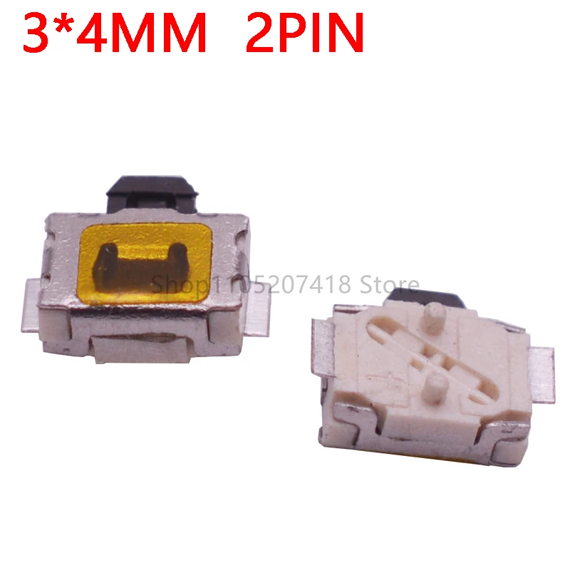 100PCS 3*4MM 4*6MM 3.5*4.7MM Micro Button Big Turtle Switch 4pin SMD Reset Buttons Little Turtle Power Switch 4X6 3.5X4.7 3X4MM
