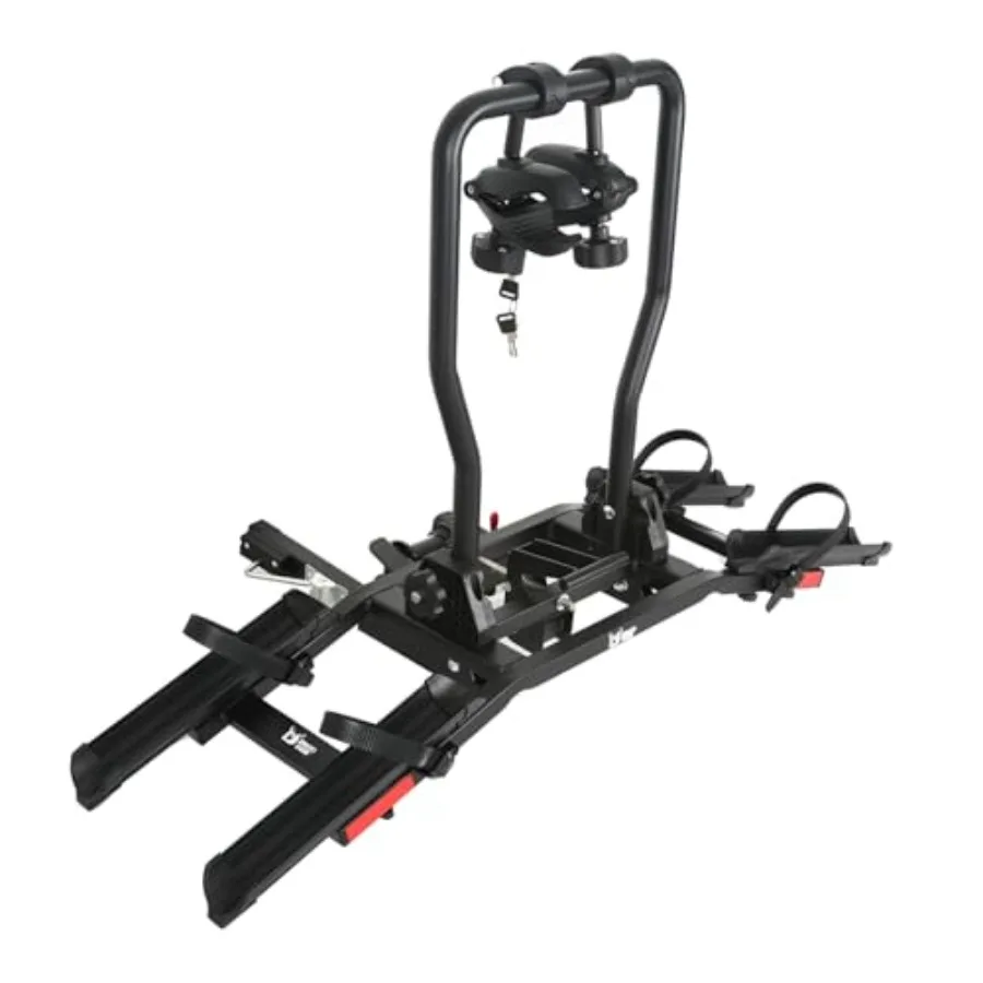 

Велосипедная стойка Sport X Hitch для 2 велосипедов: складная конструкция с защитой от ударов и блокировкой наклона и 1 2-дюймовым приемником для автомобилей, внедорожников, грузовиков Secu
