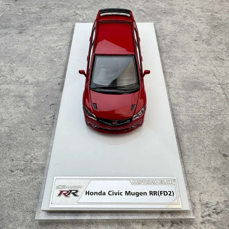MH 1/64 Honda Civic (FD2) Mugen RR Metalowy Model Auta Zabawka Odlewany z Metalu Prezent