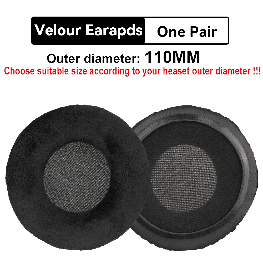 Velvet Earpads 90mm Universal 100mm 85mm For Headphone Velour Earpads 100mm Audio Technica 70mm Earpads