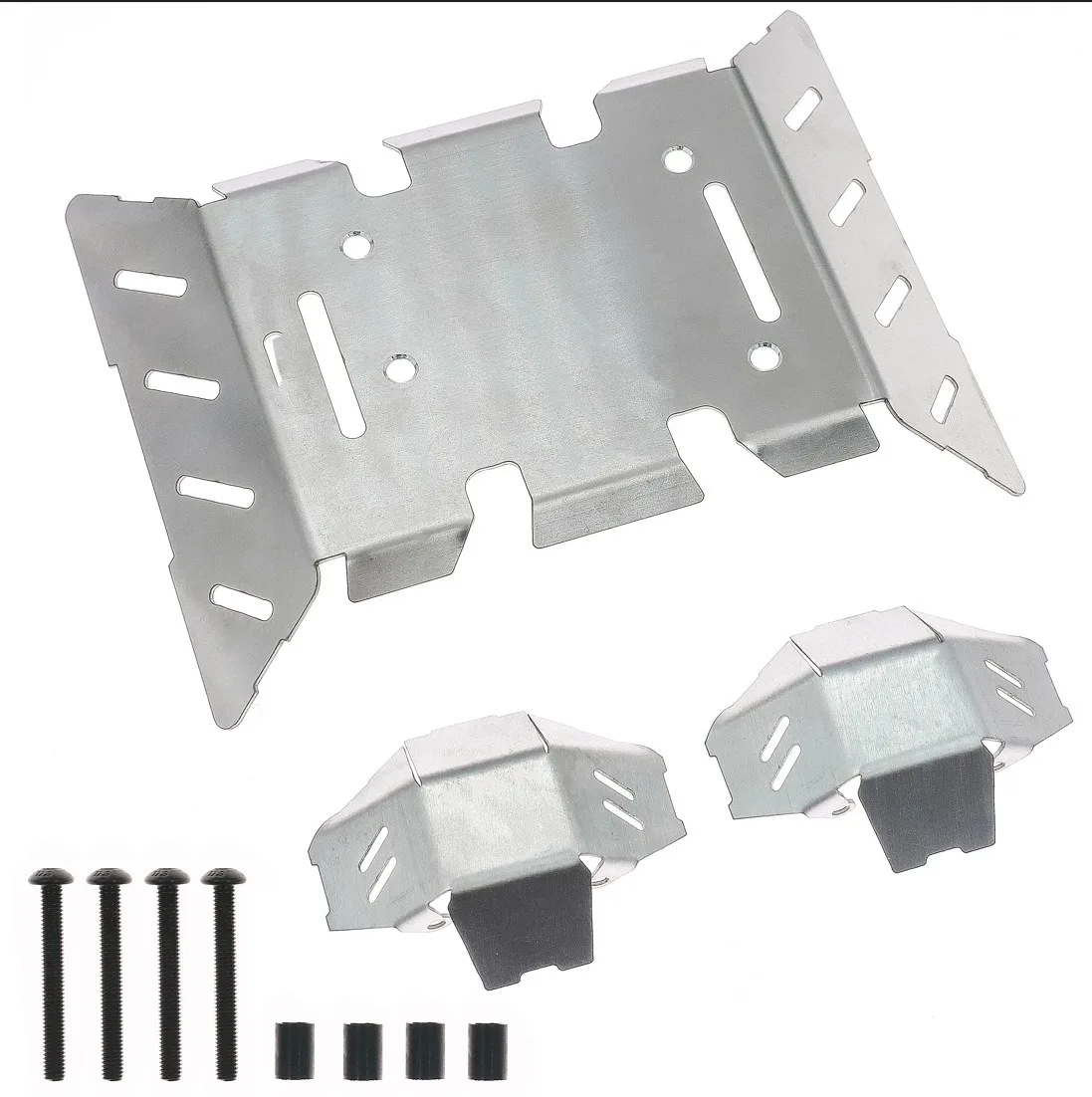 Stainless Steel Metal Bumper Chassis Armor Protection Skid Plate for  Axial 1/8 AXP8 Gilamon RC Car Upgrade OP Accessories