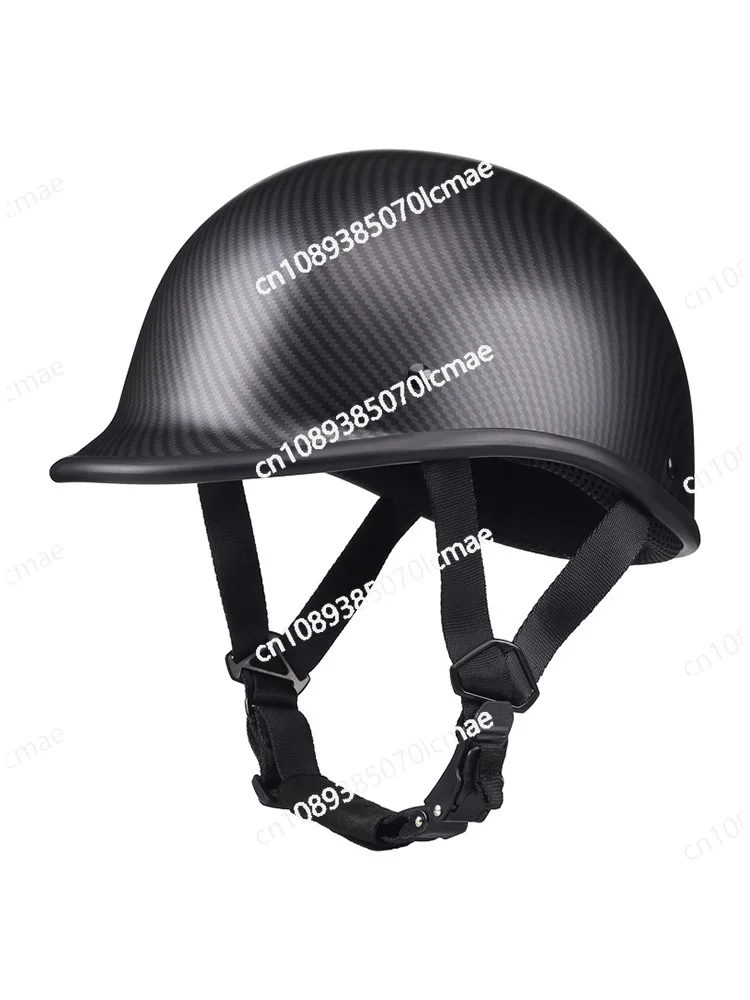 Carbon Fiber Motorcycle Half Helmet, Safety Helmet, Male and Female