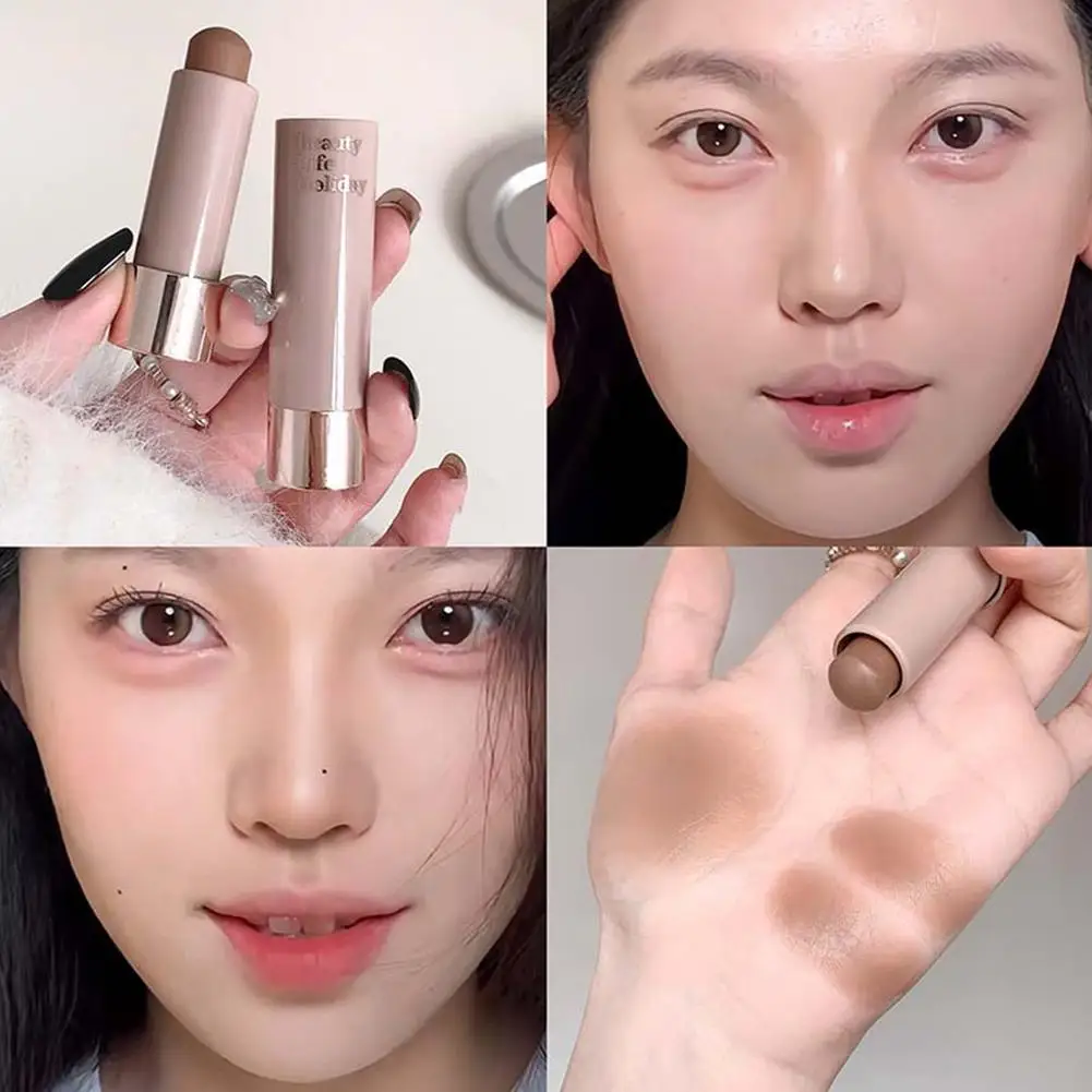 Evidenziatori abbronzanti per contorno ombra per naso impermeabile Stick Matte Grigio Marrone Bronzer Contouring Stick Viso Illumina i cosmetici