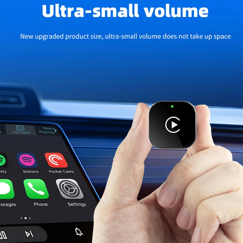 

Wireless CarPlay Adapter for Wired CarPlay Cars 2 in 1 CarPlay to Android Auto Converter Auto Connect for Toyota Honda VW 2016+